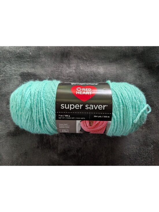 Red Heart Other - Yarnspirations Red Heart Super Saver Worsted Acrylic Yarn - Minty